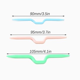 Pack of 3 Corded Knitting Needles, Curved Cable Needle Crochet Hook, Curved Crochet Hook, for Knitting Hats, Sweaters, Scarves, All Purpose