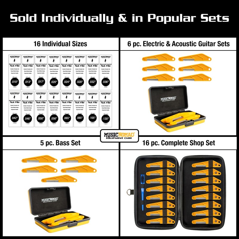 MusicNomad MN651 Diamond Coated Nut File 013 Inch Diamond Studded