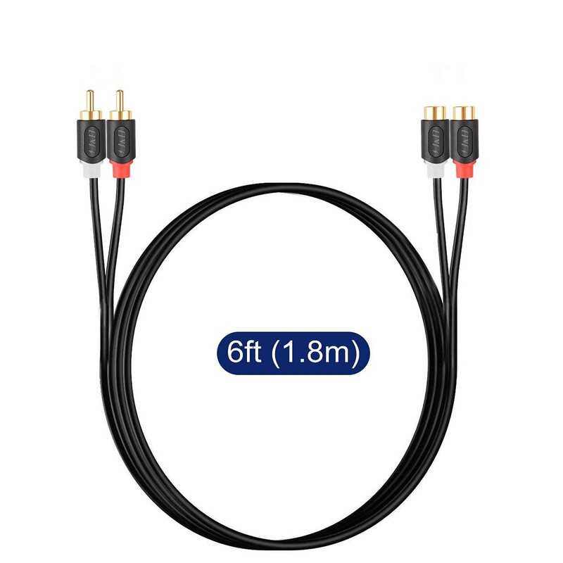 J&D 2RCA to 2RCA Cable, RCA Cable Gold Plated [AudioWave