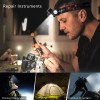 2x 1200000LM LED Headlamp Rechargeable Headlight Zoom Head Torch Lamp