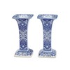 Spode Judaica Sabbath Candlesticks, Set of 2 - Elegant Blue