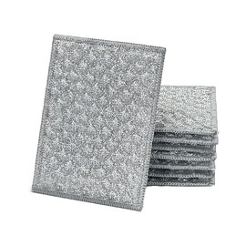 ZIRLZIM New Upgrade Multipurpose Non Scratch Wire Dishcloth, Soft Wire Dishwashing Rag Safe for Non-Stick Cookware, Scrubs & Cleans for Dishes, Sinks, Counters, Stove Tops, Easy Rinsing (3Pcs) (3)