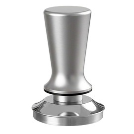Cecotec Pressino per Caffè Baristeo Tamper58, Pressino Professionale 58mm con Molla, Base Piatta Acciaio Inox, Manico Legno Ergonomico, Compatibile Macchine Caffè Domestiche e Professionali