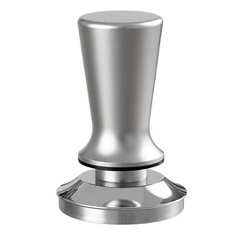 Cecotec Pressino per Caffè Baristeo Tamper58, Pressino Professionale 58mm con Molla, Base Piatta Acciaio Inox, Manico Legno Ergonomico, Compatibile Macchine Caffè Domestiche e Professionali