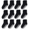 CozyWay Toddler Socks With Grippers Non Slip Crew Grip Socks