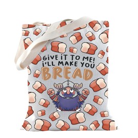 TSOTMO Senshi Merch Tote Bag Senshi Bread Shoulder Bag Senshi Dungeon Meshi Gift for Anime Fans Dwarf Cooking Gifts (MAKE YOU BREAD)