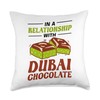 Dubai Chocolate Throw Pillow