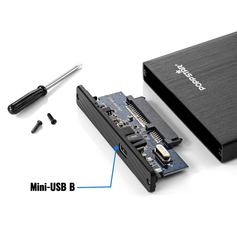 Poppstar SE50 UASP USB 3.0 Hard Drive Enclosure