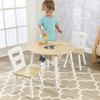 KidKraft Wooden Round Table & 2 Chair Set with Center