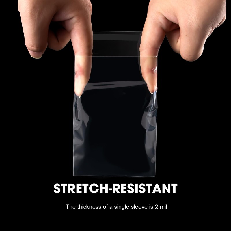300ct Graded Card Slab Sleeves - Universal Fit Clear Protective