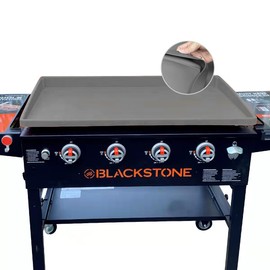 Griddle Cover for Blackstone 36"28"22"17" Inch Griddle,Silicone Griddle Mat for Blackstone,Blackstone Griddle Accessories,Heavy Duty Food Grade Silicone Grill Cover (Gray, 36in)