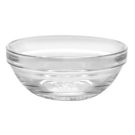 Duralex Made In France Lys 3-1/2-Inch Stackable Clear Glass Bowl, Set of 6