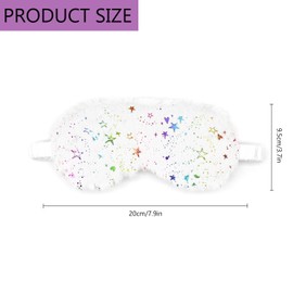 Eye Mask for Sleeping, Cute Star Fluffy Plush Sleep Mask Christmas Breathable Soft Silk Eye Cover Novelty Blindfold for Women Men Girls Kids Night Nap Travel Meditation A7MRXXYZ