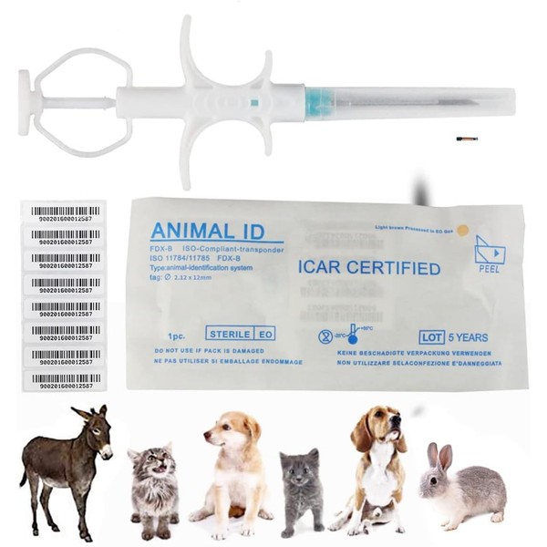 VENREA Universal Pet Microchip 134.2khz Registration Animal Implant Chip FDX-B