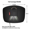 QH.HOME [2025 Upgraded 900D Fabric] Fire Pit Cover Round for