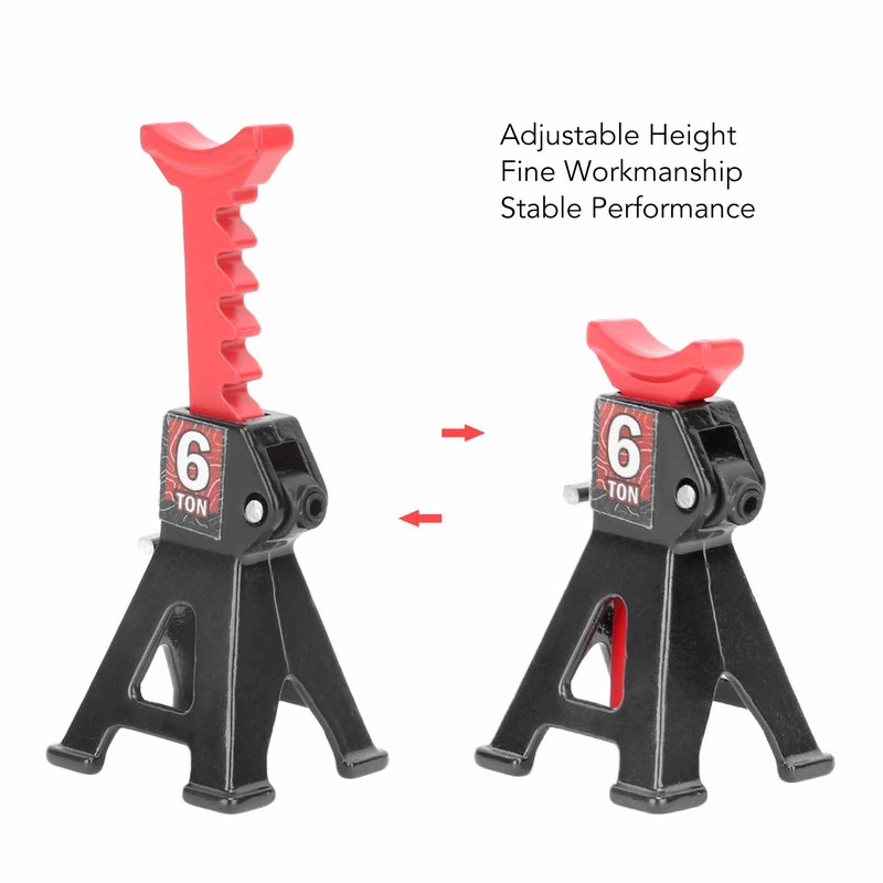 4PCS Mini Jack Stand Adjustable Aluminum Alloy Scale Jack Stand
