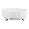 Rotatable Storage Tray Plastic Large Capacity Rotating Organizer Tray Desktop