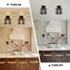 OTeedo 2 Pack Modern Semi Flush Mount Ceiling Light,Hexagon Flush