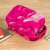 ZIPIT Wavy Pen Box, Pink Shapes, wavy
