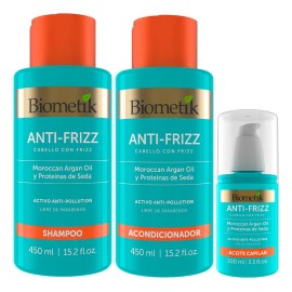 Biometik Kit Antifrizz 3 En 1 Shampooacondicionadoraceite 