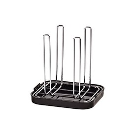 Pearl Metal HB-1145 Simple Storage Plastic Bottle Glass Stand, Black