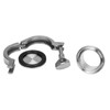 DERNORD 1.5" Sanitary Pipe Fittings Set, Stainless Steel End Cap