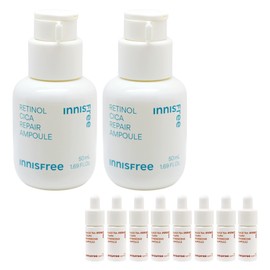(2 pieces)Innisfree Retinol Cica Trace Ampoule Large Capacity 50mL+ / (2개)이니스프리 레티놀 시카 흔적 앰플 대용량 50mL+