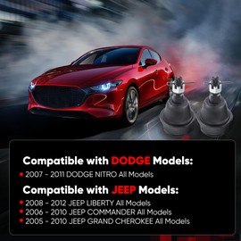 K80629 Front Lower Ball Joint Kit Compatible with Jeep Liberty 2008-2012 Commander 2006-2010 Grand Cherokee 2005-2010 Dodge Nitro 2007-2011