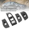 4 Pieces Door Window Switch Trim Carbon Fibre Style Replacement