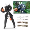 CROSSDESIGN 2-in-1 Garden Tree Grafting Knife Pruning Pruner Scissors Cutting