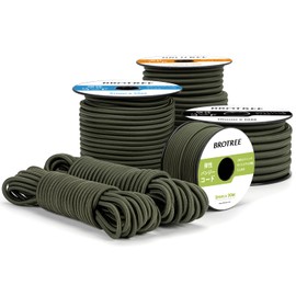 Brotree Bungee Cord, Shock Cord, Round Elastic Cord, 0.2 inch (5 mm), High Elasticity Elastic Rope, 32.8 ft (10 m), Stretch Cord, Elastic Band, Repair Cord, Tent Pole Repair, Light Truck, Cargo