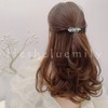 Herbeluemily Barrette, Bijou Stone, Metal Fittings, Hair Clip, Stylish, Adult,
