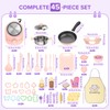 Gotoofun Kids Real Cooking Set with Mini Electric Stove, 45
