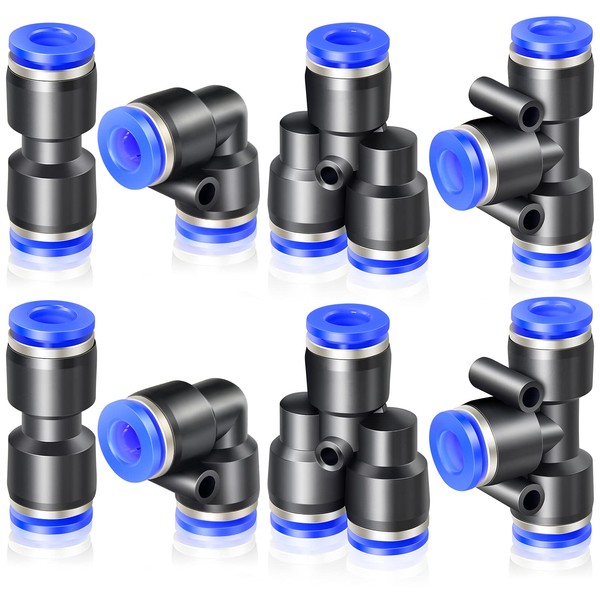 ERGAOBOY 8 Pcs 6mm OD Push to Connect Fitting Kits,2