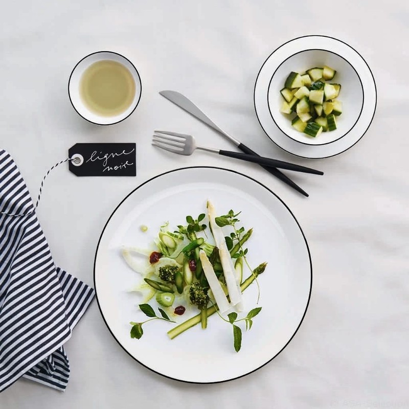 LIGNE Schälchen D. 11,5 cm mit schwarzer Linie