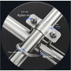 UtySty 4 Pack Vertical Pipe Clip Cross Connector Clamp Mount