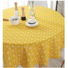 meioro Table Cloth, Round Tablecloth, Cotton Linen Table Cover, Simple