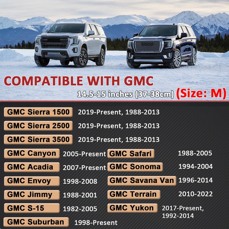 GIANT PANDA Steering Wheel Cover for GMC Sierra Acadia Terrain