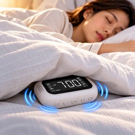 Vibrating Alarm Clock for Wake-Up Routines – Bed Shaker with Dual Alarms, Snooze & 3 Vibration Levels for Bedroom Use