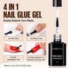 Tomicca Nail Tips and Nail Glue Set Fake Nails Tips