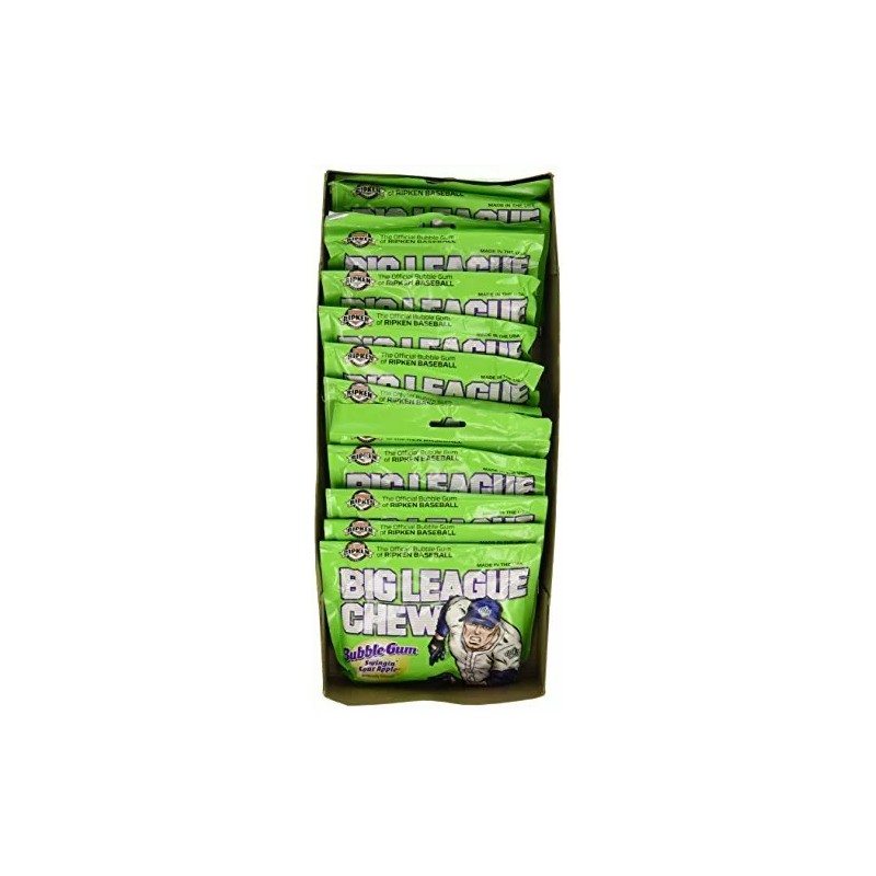 Big League Chew Sour Apple, 12 Count