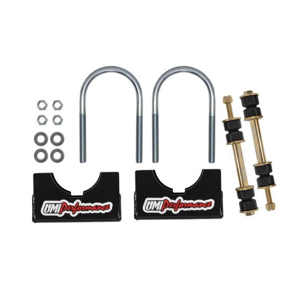 UMI Performance Brackets Sway Bar Mount Steel Black Universal Kit