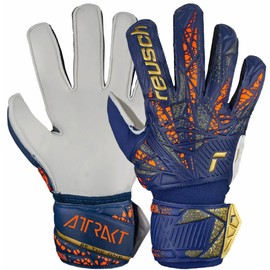 REUSCH Attract Solid Junior Gloves Blue Gold Orange 5472515-4410