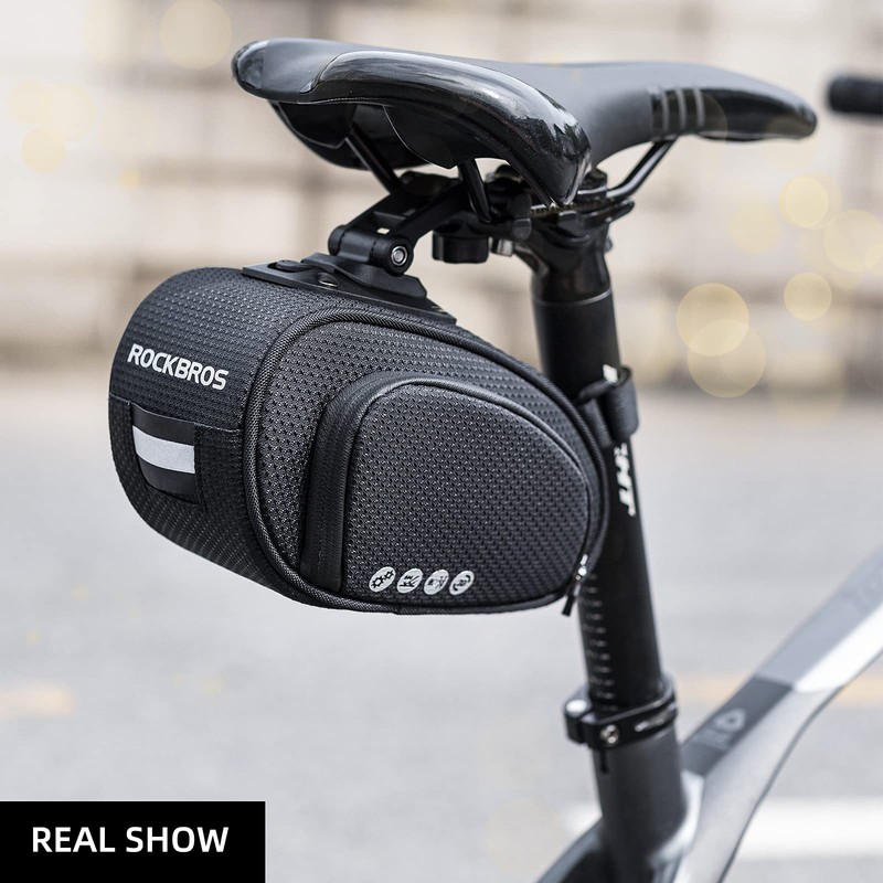 ROCKBROS Bicycle Saddle Bag Practical Bicycle Bag with Quick-Release Fastener