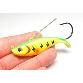Pike lure Weedless Bullet Lure 85mm 21.2g 4/0 hook sinking wobbler long cast ( TOXIC ROACH )