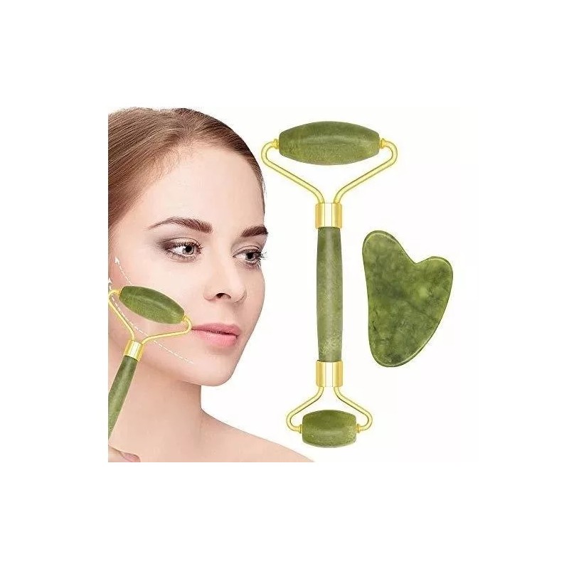 Codalis Rodillo Jade + Guasha + 10 Mascarillas Faciales Skin