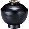 Bowl: 3-212-8 Black Kasumi Line/High Taichi Kinsho Round Corner Bowl,