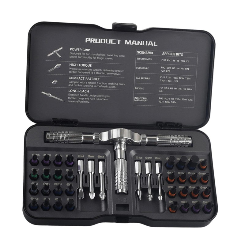 Generic DIY 40 in 1 Attraction Screwdriver Set Ratchet Screwdriver
