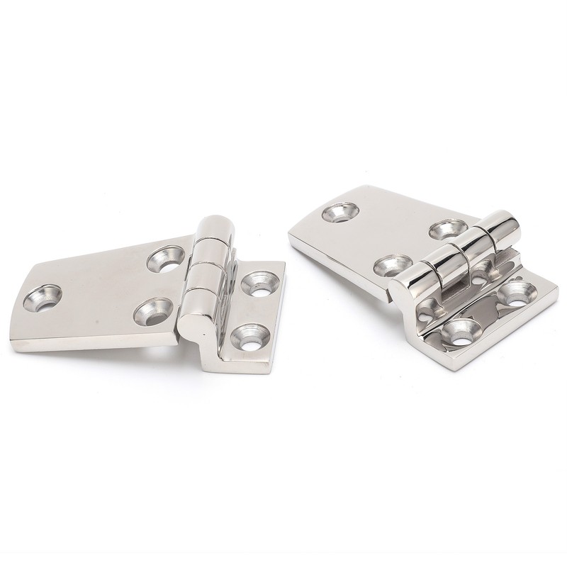 2Pcs Boat Hinges Stainless Steel Ship Door Durable Polishing AntiRust