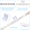 Mudder 40 Pieces 2 Pin LED Strip Connectors Lights Connector